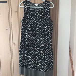 Jjill flower print navy dress